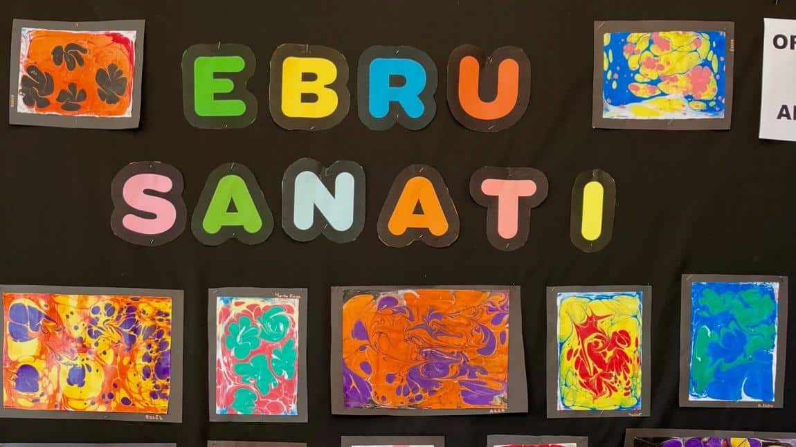 Anasınıfı Öğrencilerilerimizden Ebru Sanatı Çalışması